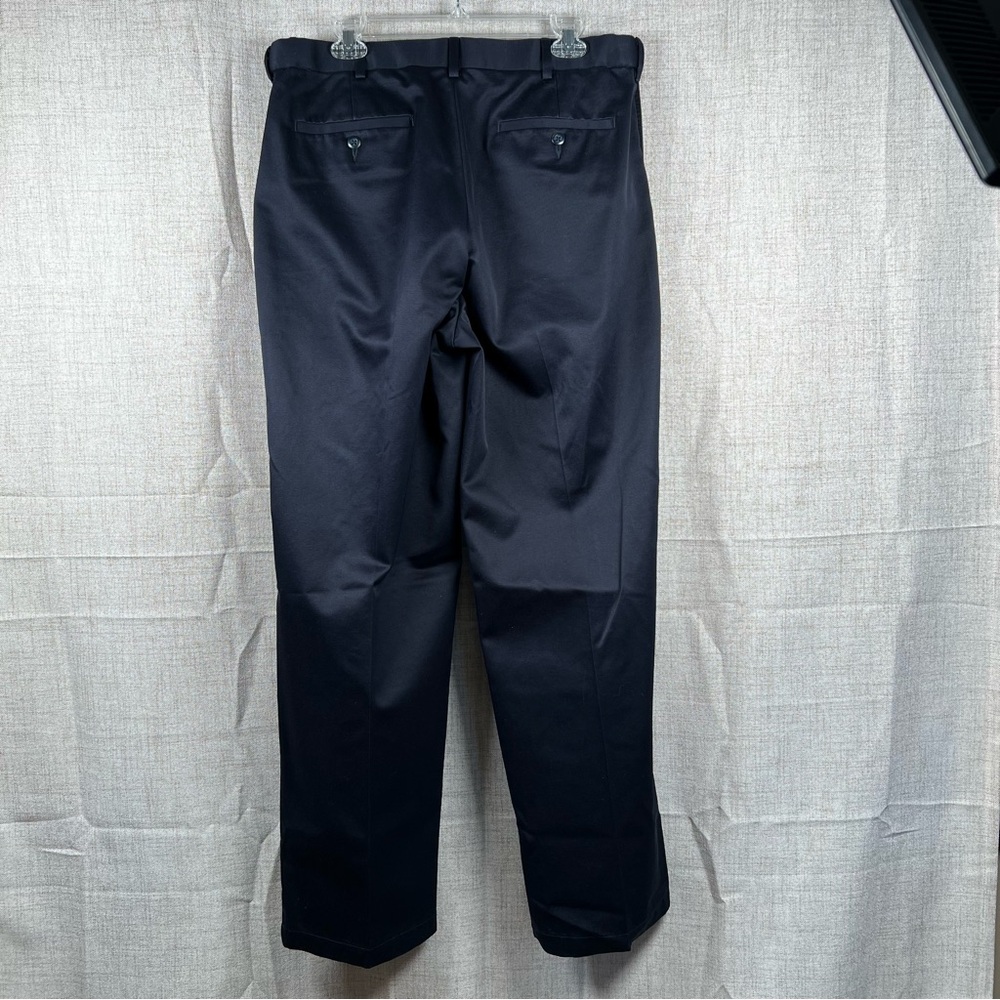 Savane Dress Pants Navy Blue men's 36/32 100% Cotton - Picture 2 of 10
